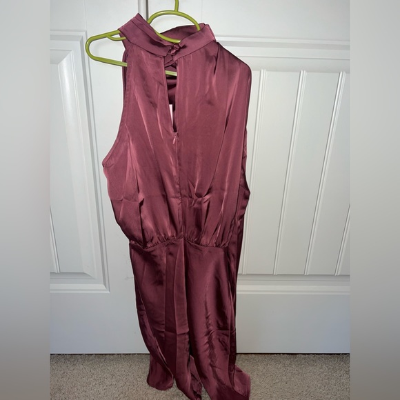 Hello Molly mini cocktail dress, one sleeve, rose purple color, size xs - Picture 2 of 4